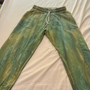 Big bud press sweats gross green! Tie dye!!! Size L